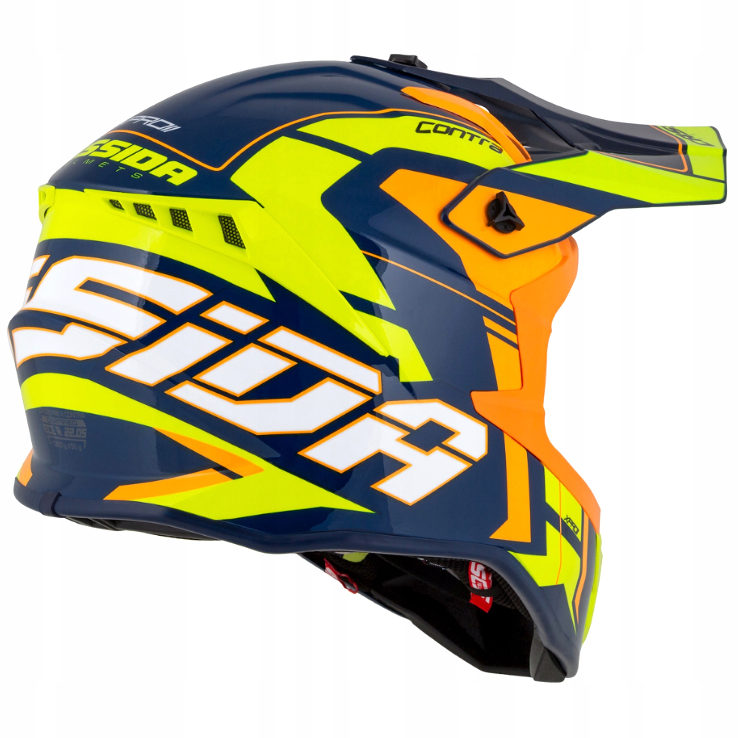 CASSIDA PRO2 KASK MOTOCYKLOWY CROSS WŁÓKNO SZKLANE Typ Cross / Enduro