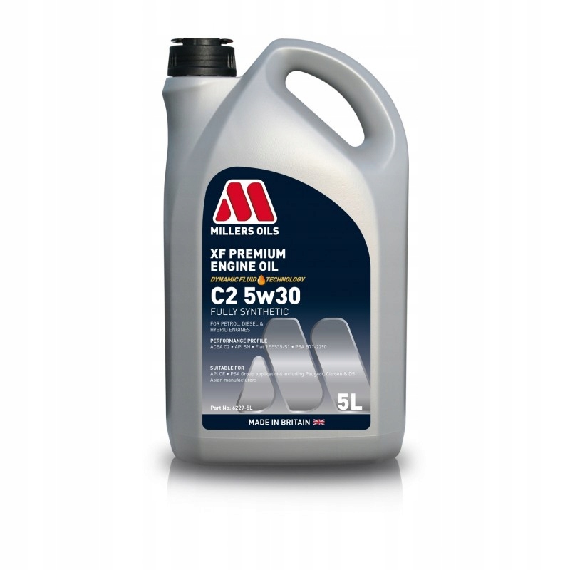 Syntetický motorový olej Millers Oils Xf Premium C2 5w30 5L