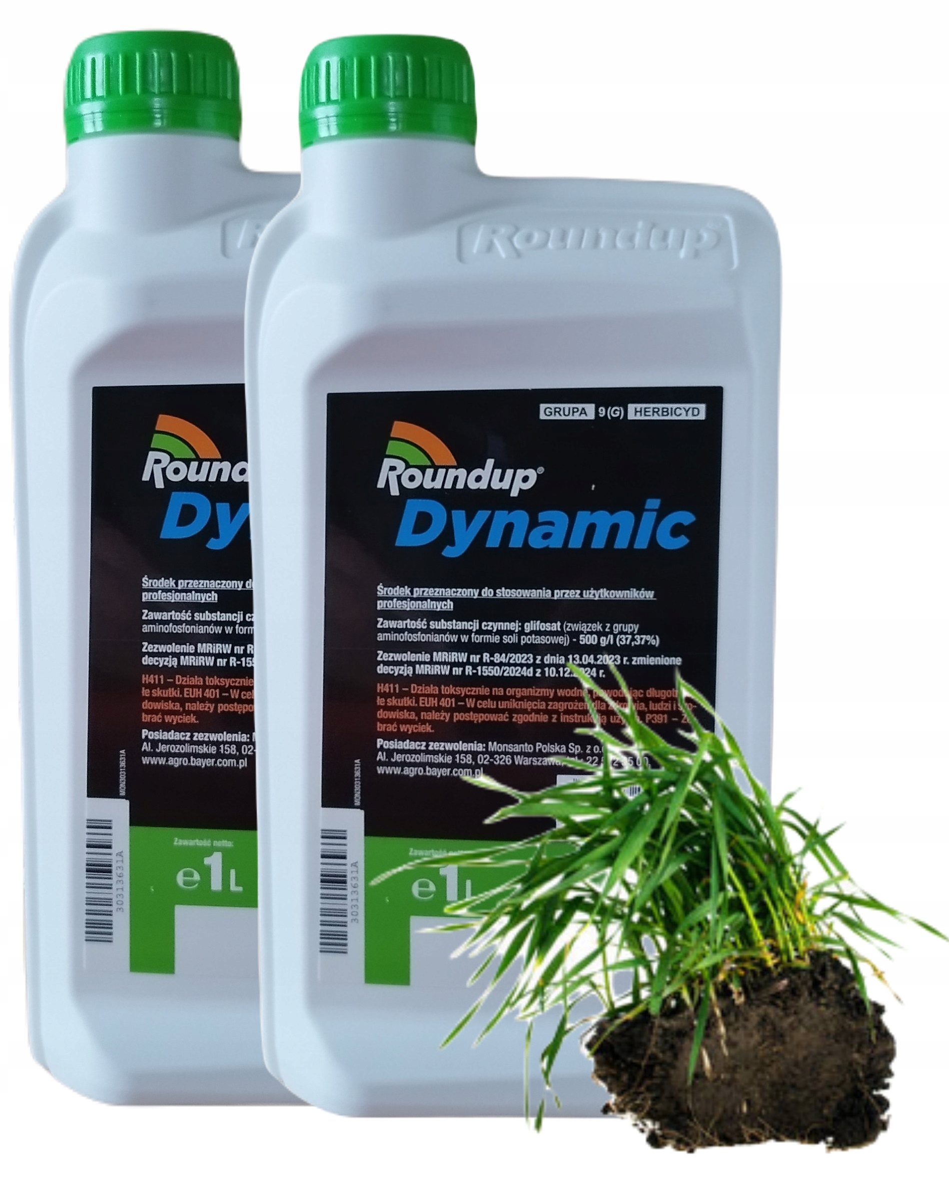 Roundup Dynamic 500 Sl 2x1l Najmocniejszy Środek na Chwasty Wypala Korzenie