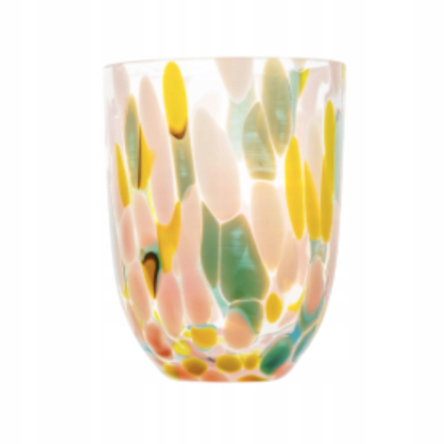 Poháre Anna Von Lipa sklenené priehľadné univerzálne maľované sada