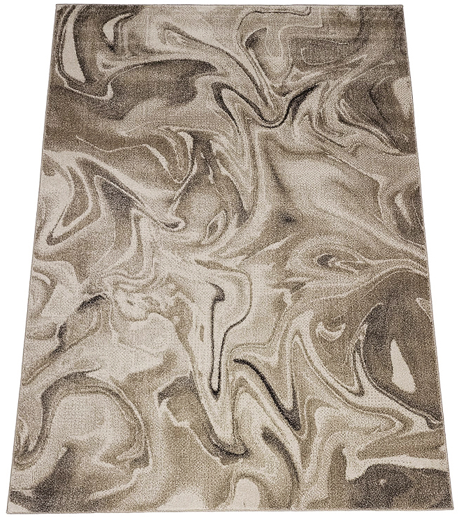 Koberec 120x180 Moderný Béžový Do Obývačky Spálne Hrubá Mäsitá Kvalita