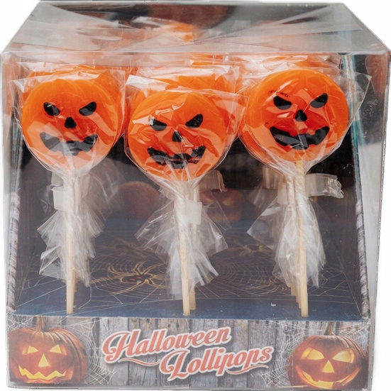Lollipop Ideální na Halloween Lízátka ve tvaru dýně s ovocnou příchutí 20 g