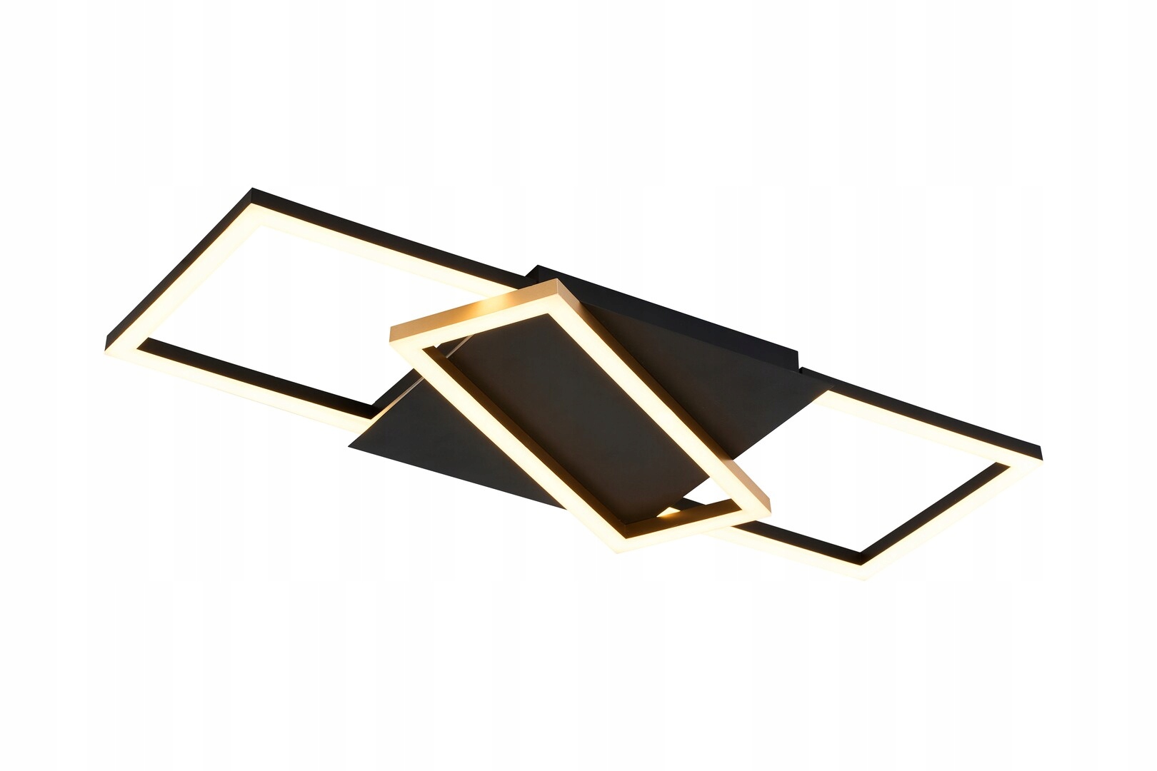 Stropná lampa Rabalux Kitlee Led 40W čierno-zlatá, stmievateľná s diaľkovým ovládaním