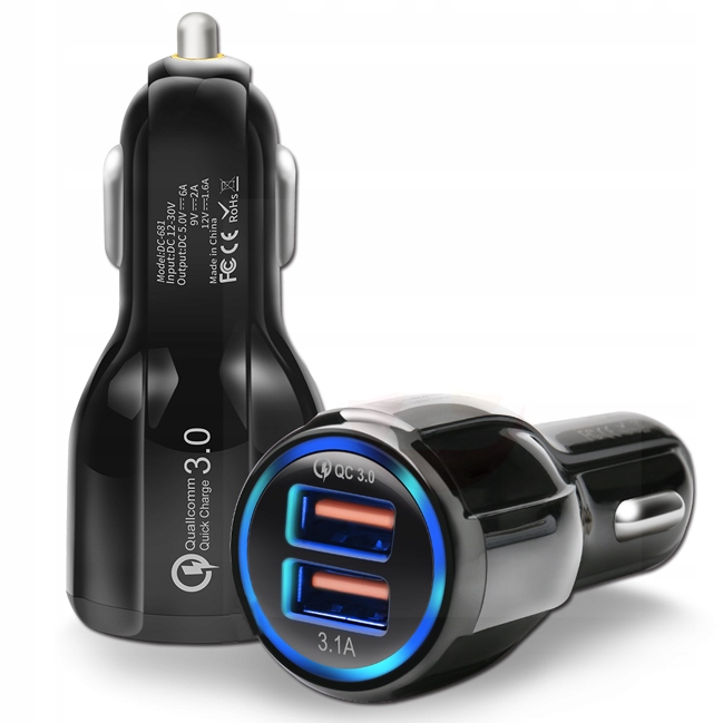 

Szybka Ładowarka Samochodowa fast Quick Charge 3.0