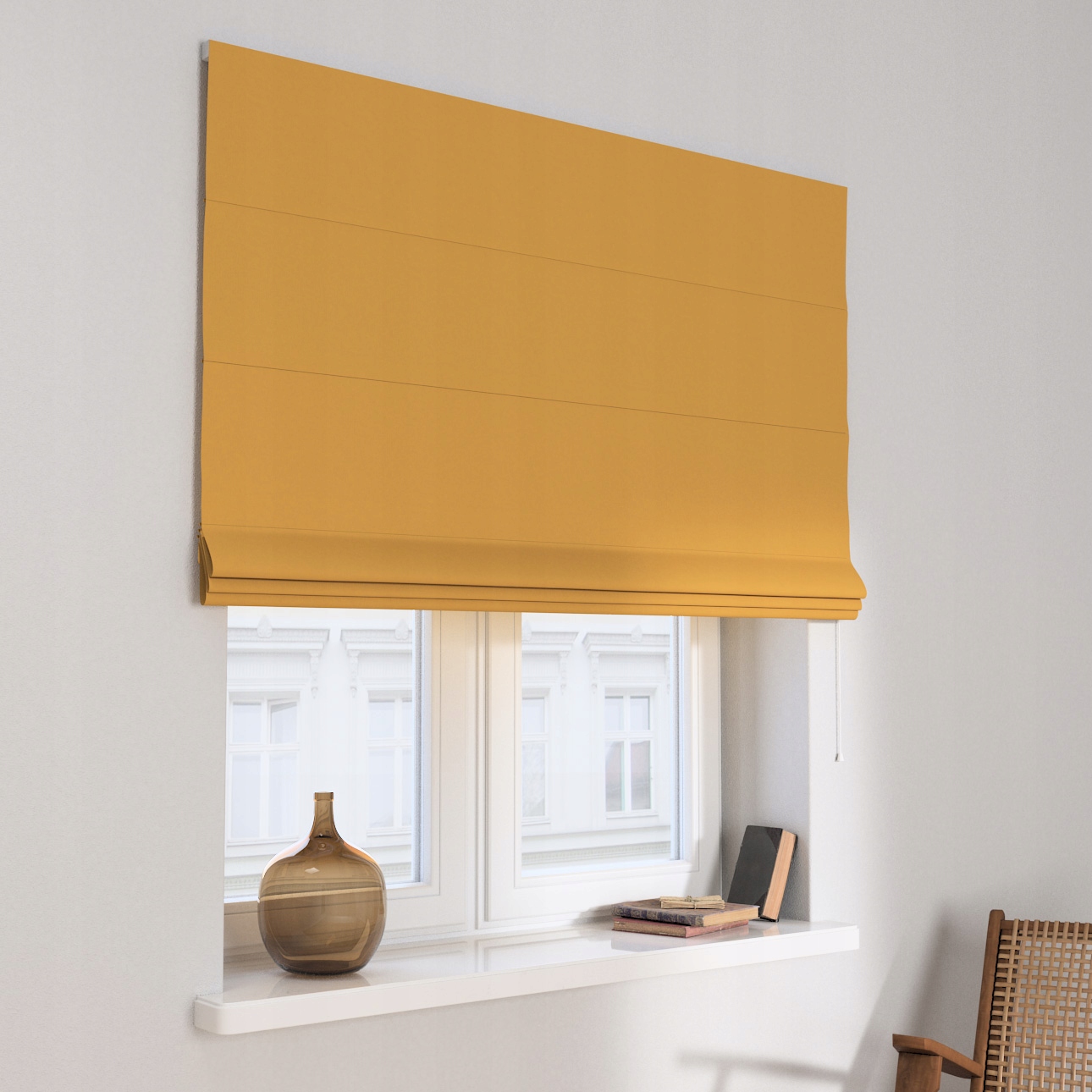 Hotová rímska roleta Capri 130x170 cm oranžová