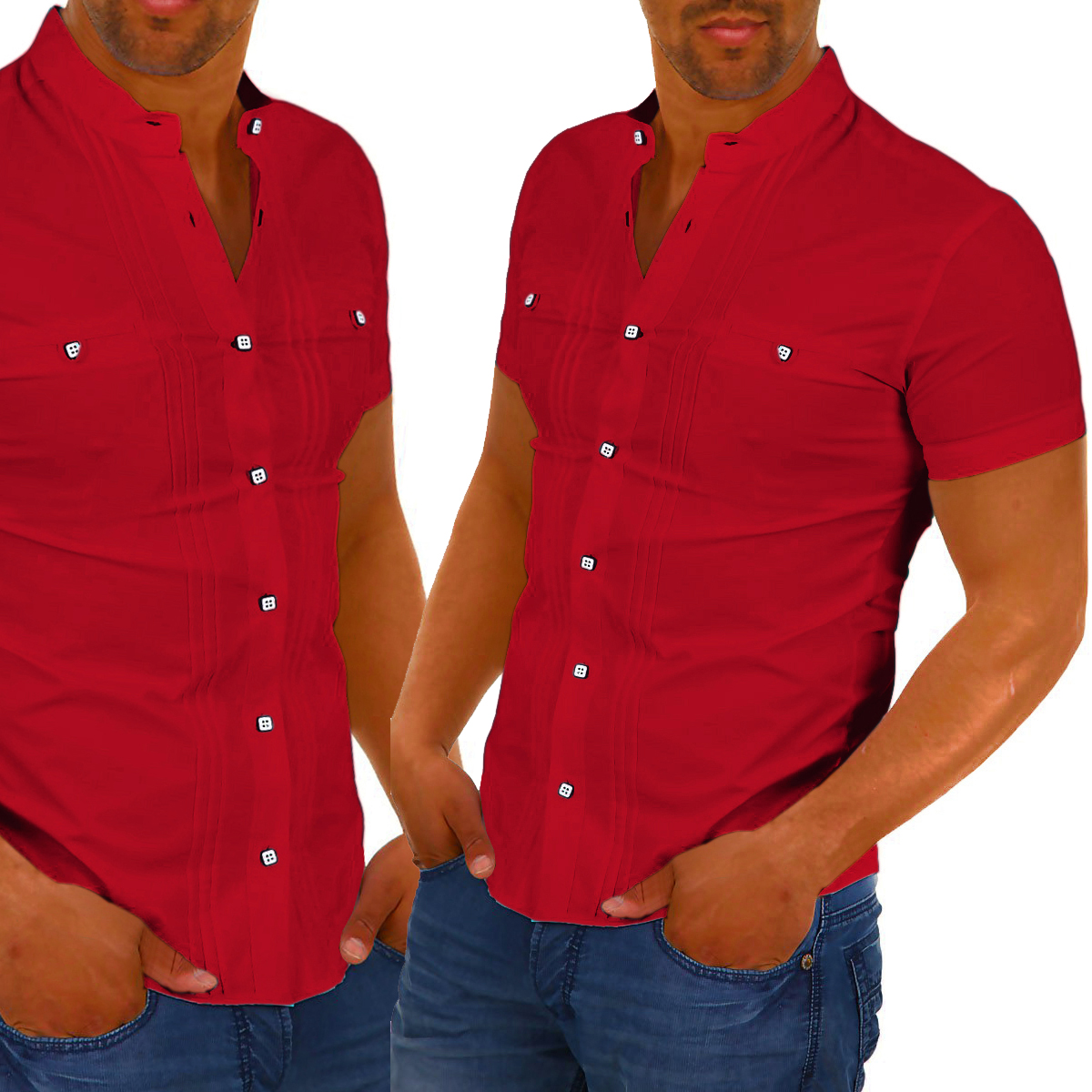 Pánská košile Casual Každodenní stojáček Regular Svatba Svatební Hostina