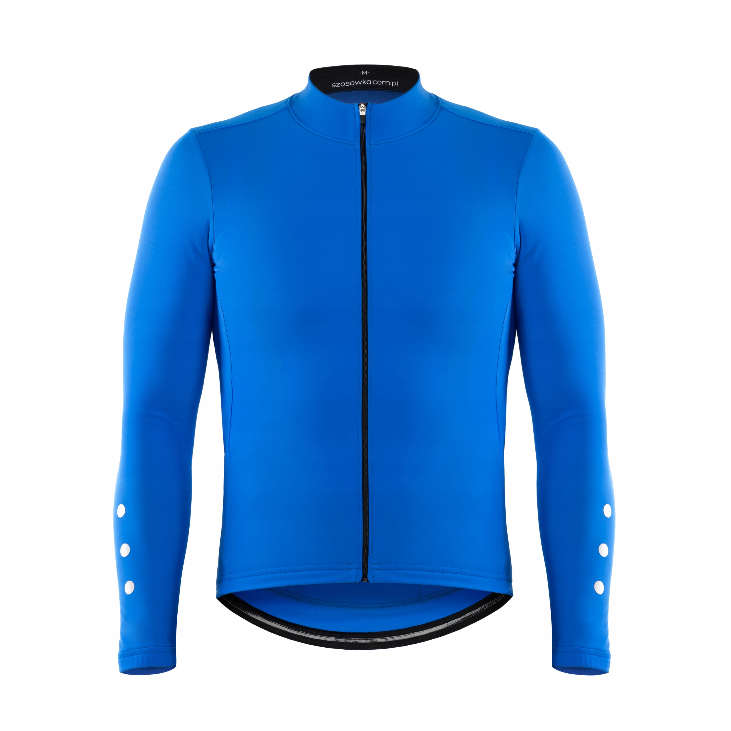 OCIEPLANA BLUZA KOLARSKA NIEBIESKA M, ODBLASKI, LOKOSPORT, SZOSOWKA.