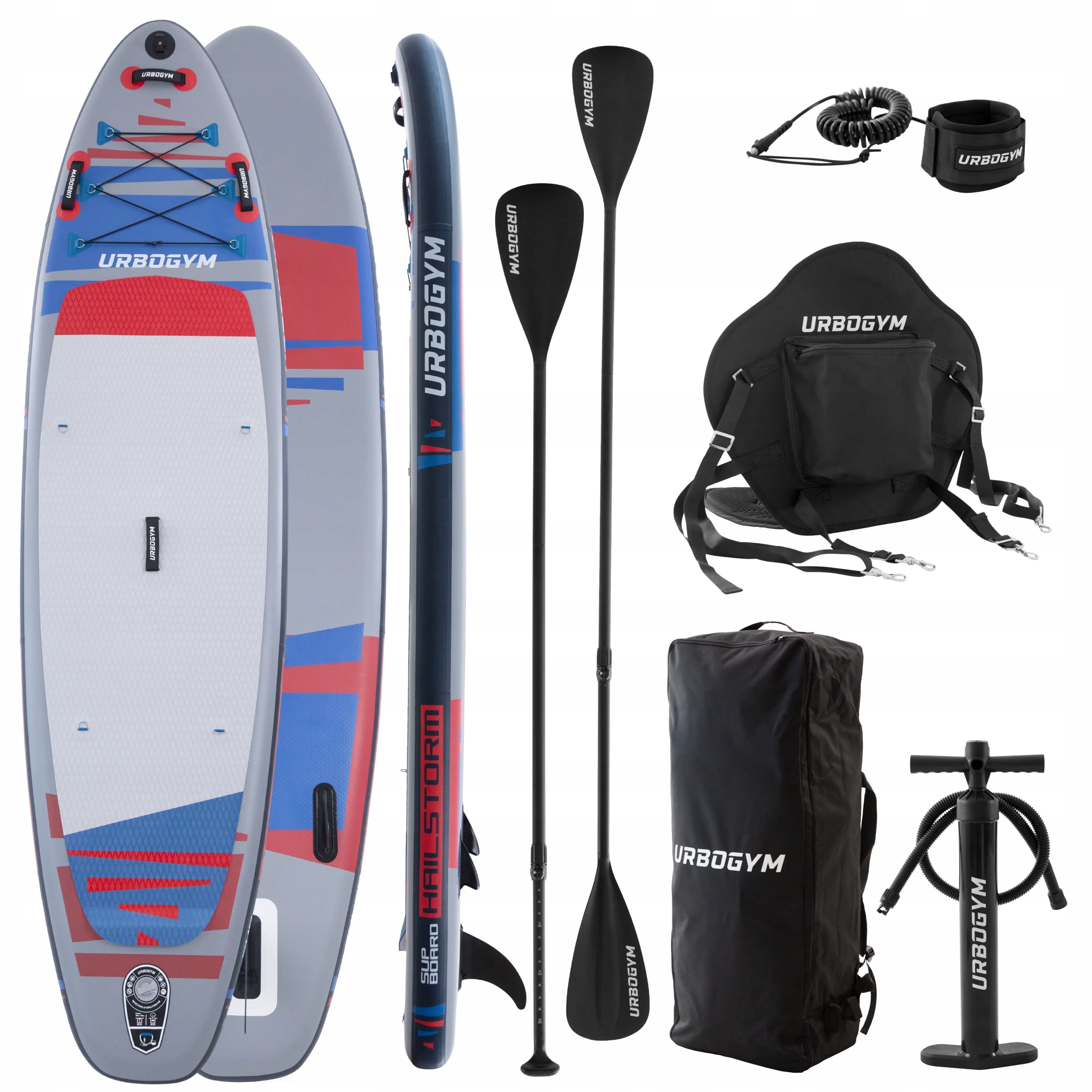 Deska Sup pompowana do pływania paddle board 320cm siedzisko GoPro set