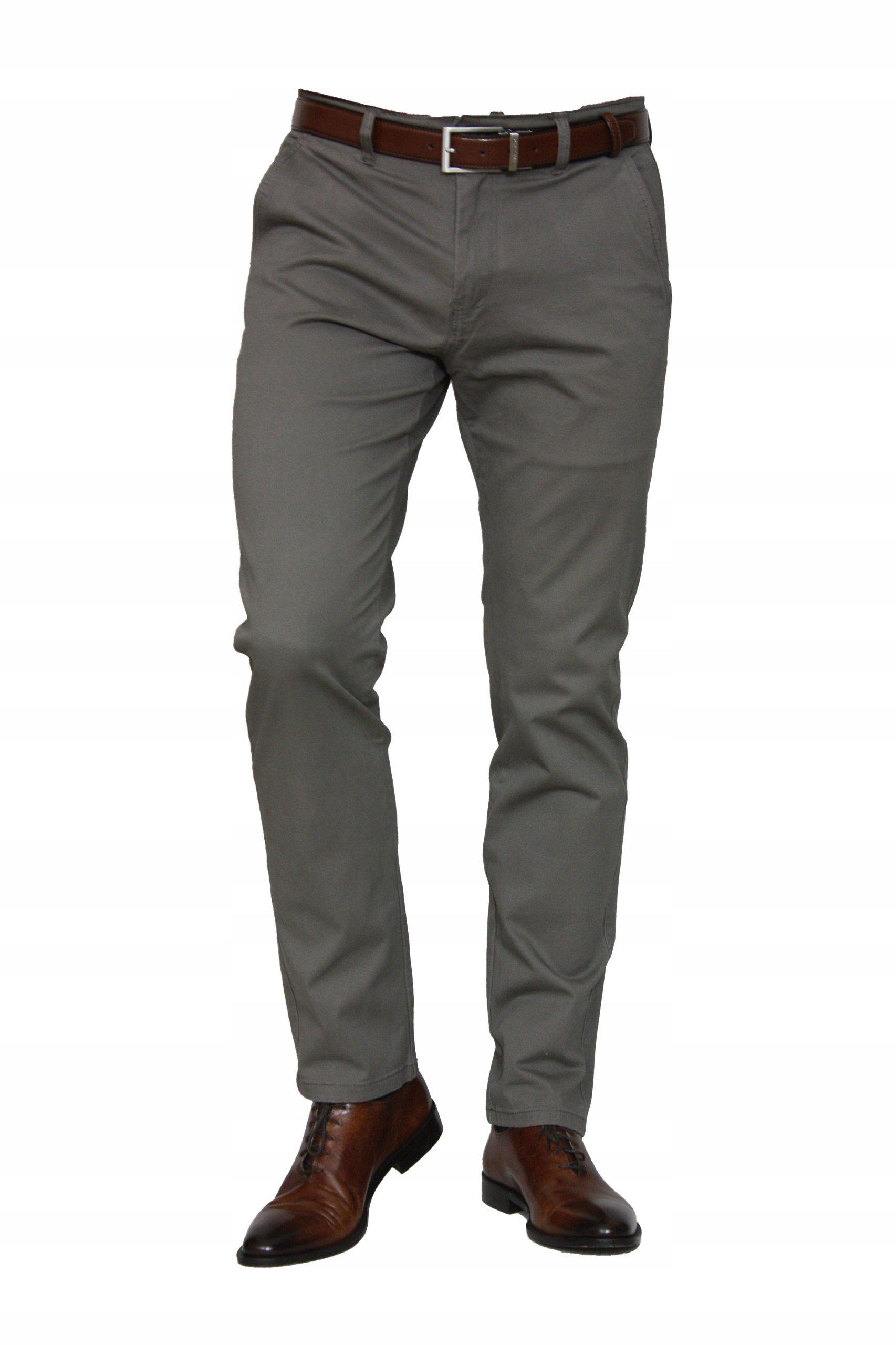 Pánské Návštěvní Kalhoty Chinos (hnědé) W46 L32 Pas 124-126