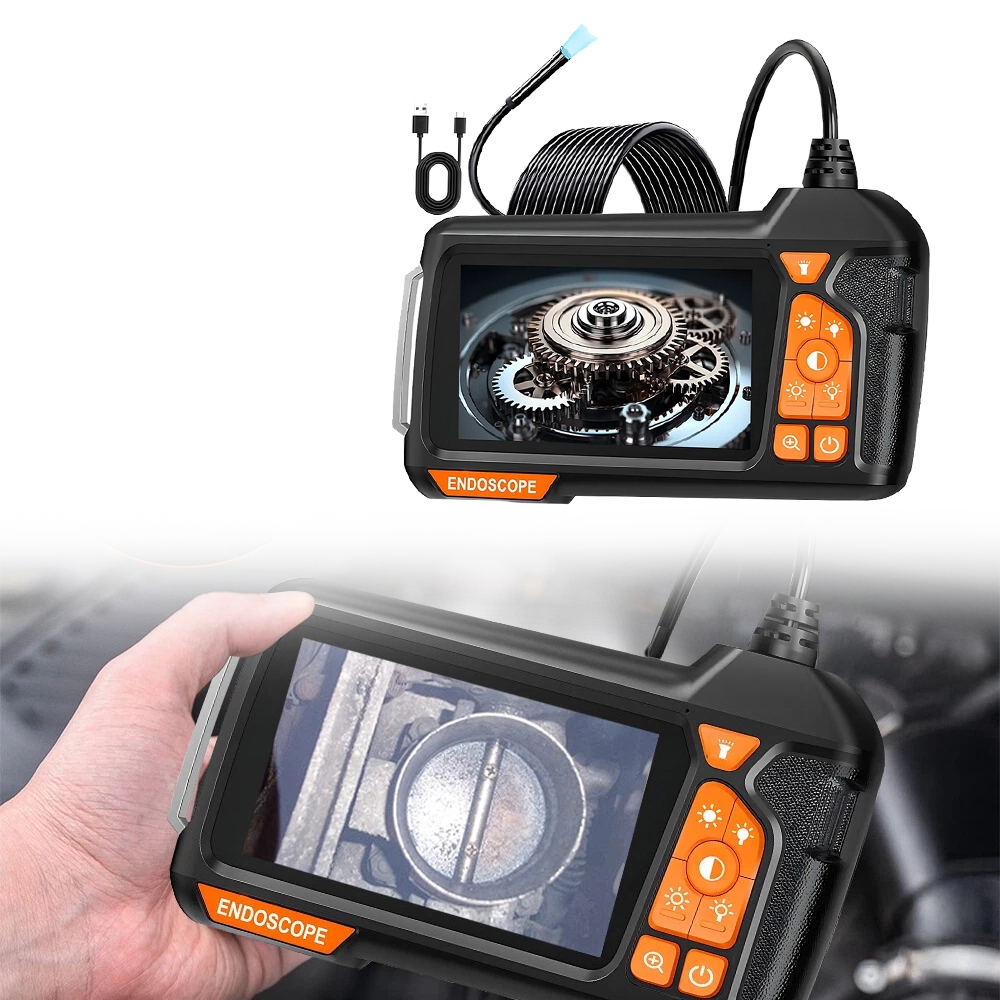 Endoskop 5M s inspekční kamerou LCD 4,3'' 1080P Hd, kamera pro trubky 5,5 mm