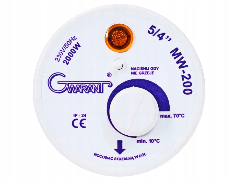 Ohřívač Bojleru S Termostatem 5/4'' 2000 W