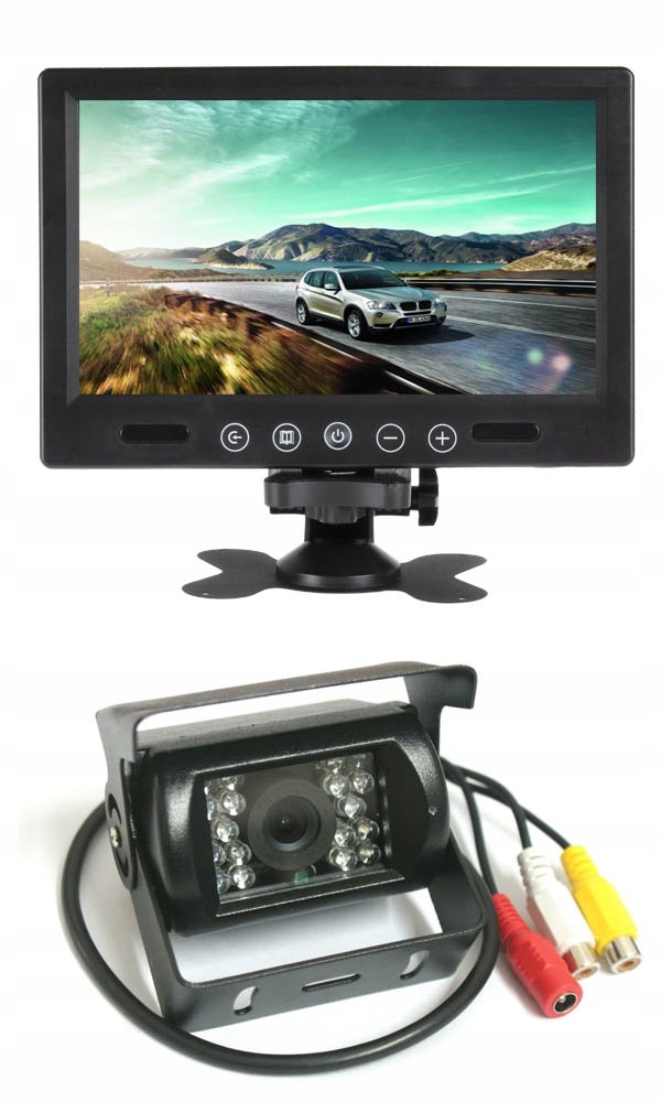 Monitor samochodowy 9 cali TFT LCD + Kamera Cofania
