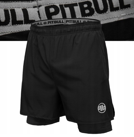 Męskie Spodenki Sportowe Pitbull Performance Pro plus Mesh New Logo 3XL
