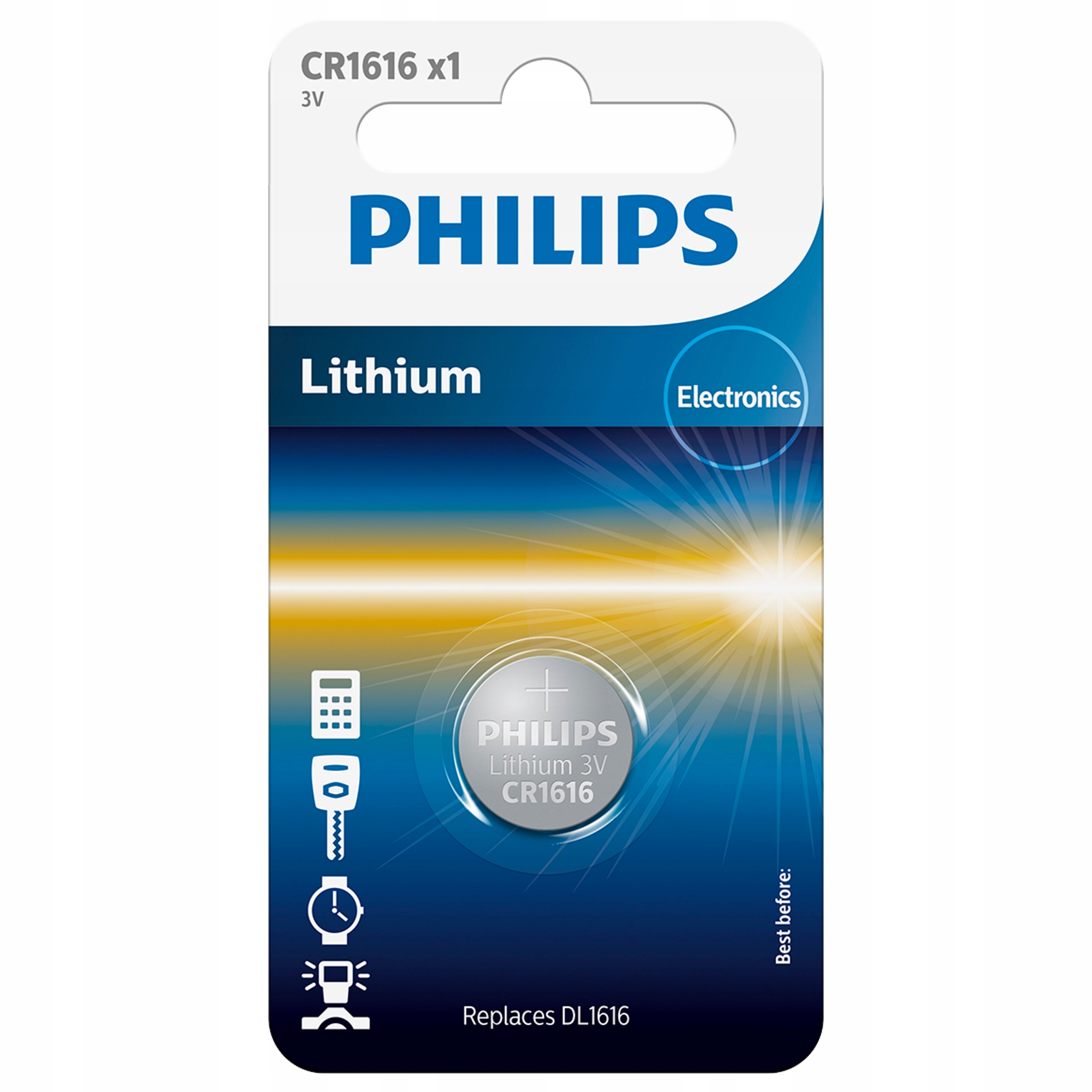 

Philips CR1616 3V bateria litowa blister 1szt