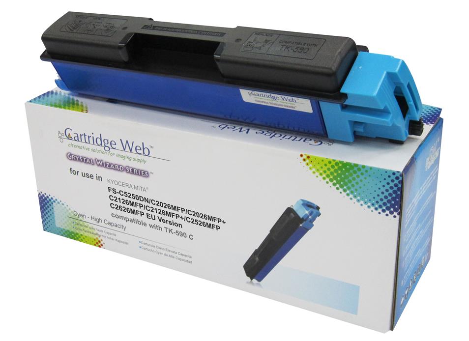 Toner Cartridge Web Cyan Kyocera TK590 náhrada TK-590C