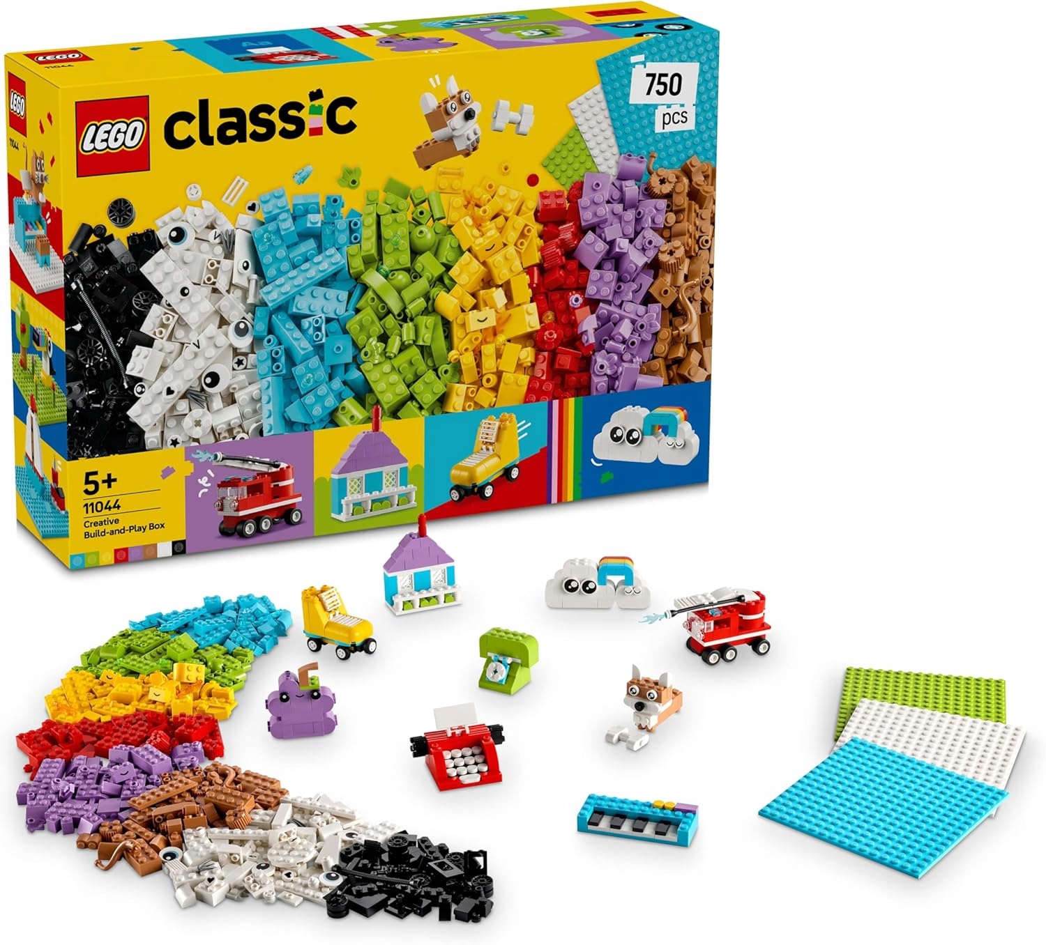 Lego Classic Kreativní sada pro stavění a hraní 750 kostek, od 5 let 11044