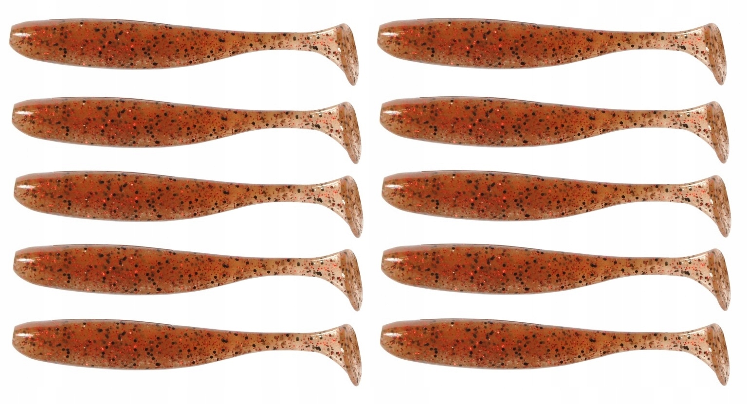 Keitech Easy Shiner 3" 7,5 cm Cinnamon Red light spinning 10 szt