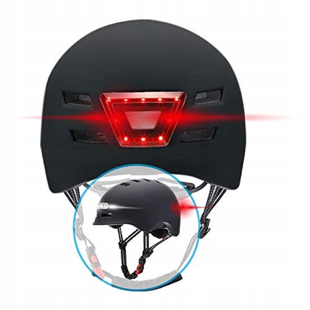 Cyklistická přilba Beeper Urban Mobility Helmet Led Noir M 54-57 cm