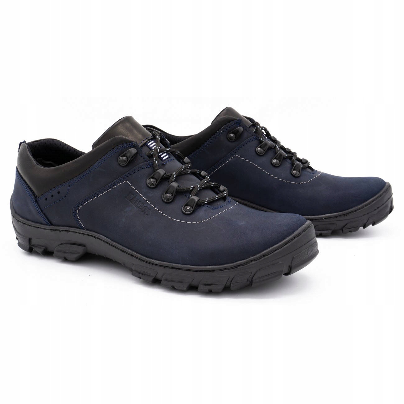 

Buty męskie skórzane trekkingowe 36 granat 44