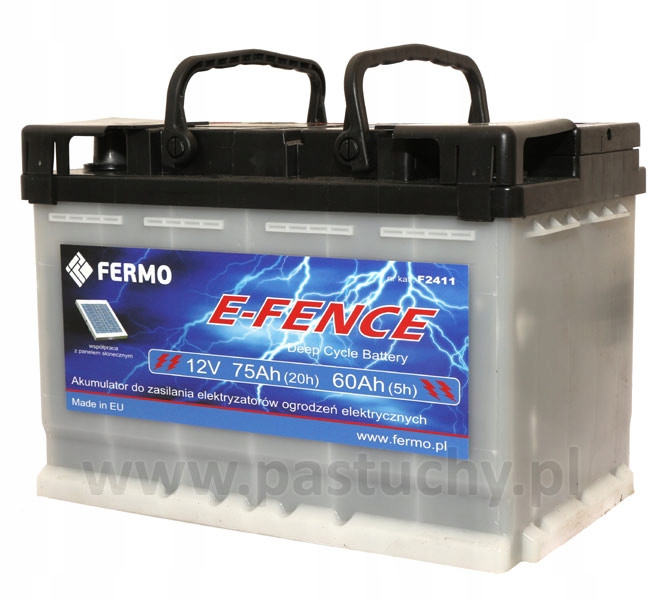 Akumulator do pastucha elektryzatora 75 Ah