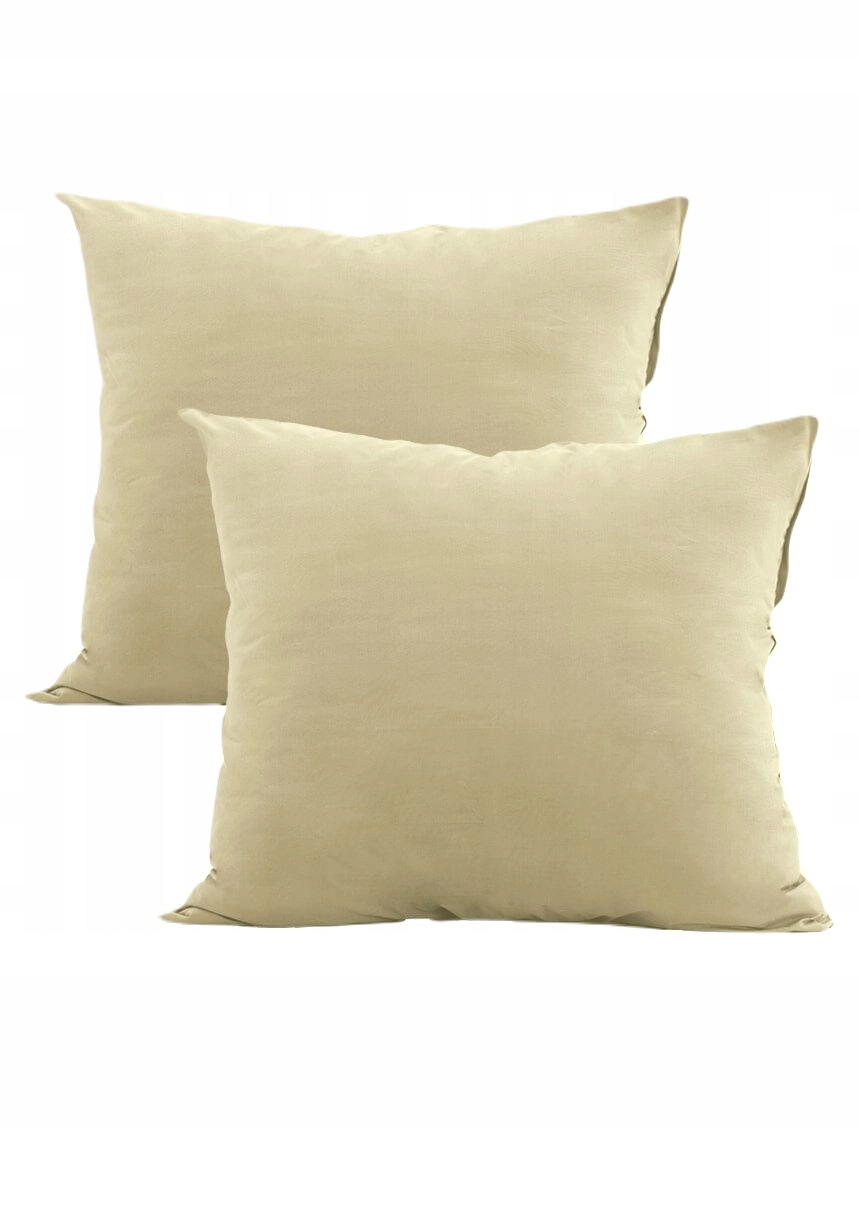 PIASKOWE POSZEWKI na poduszki 2x 40x40cm JAŚKI