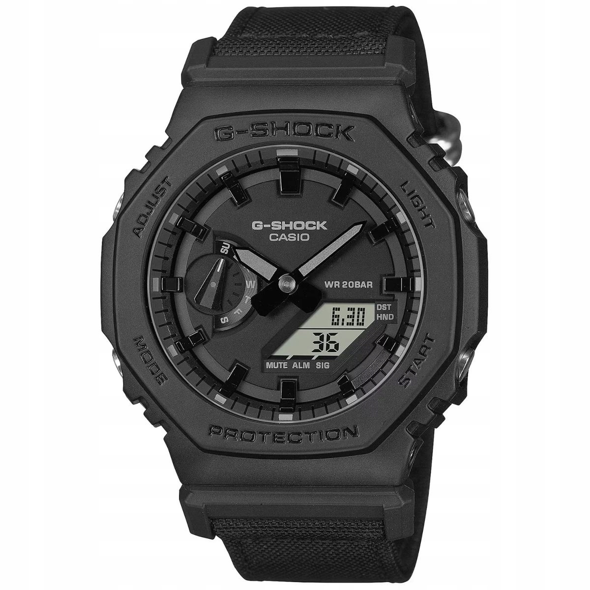 Černé hodinky Casio G-Shock s páskem GA-2100BCE-1AER