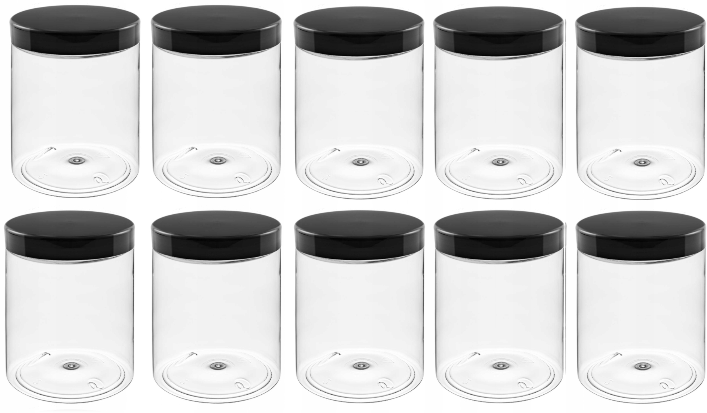 

Słoik plastikowy 10x1000 ml do żywności musli mąka