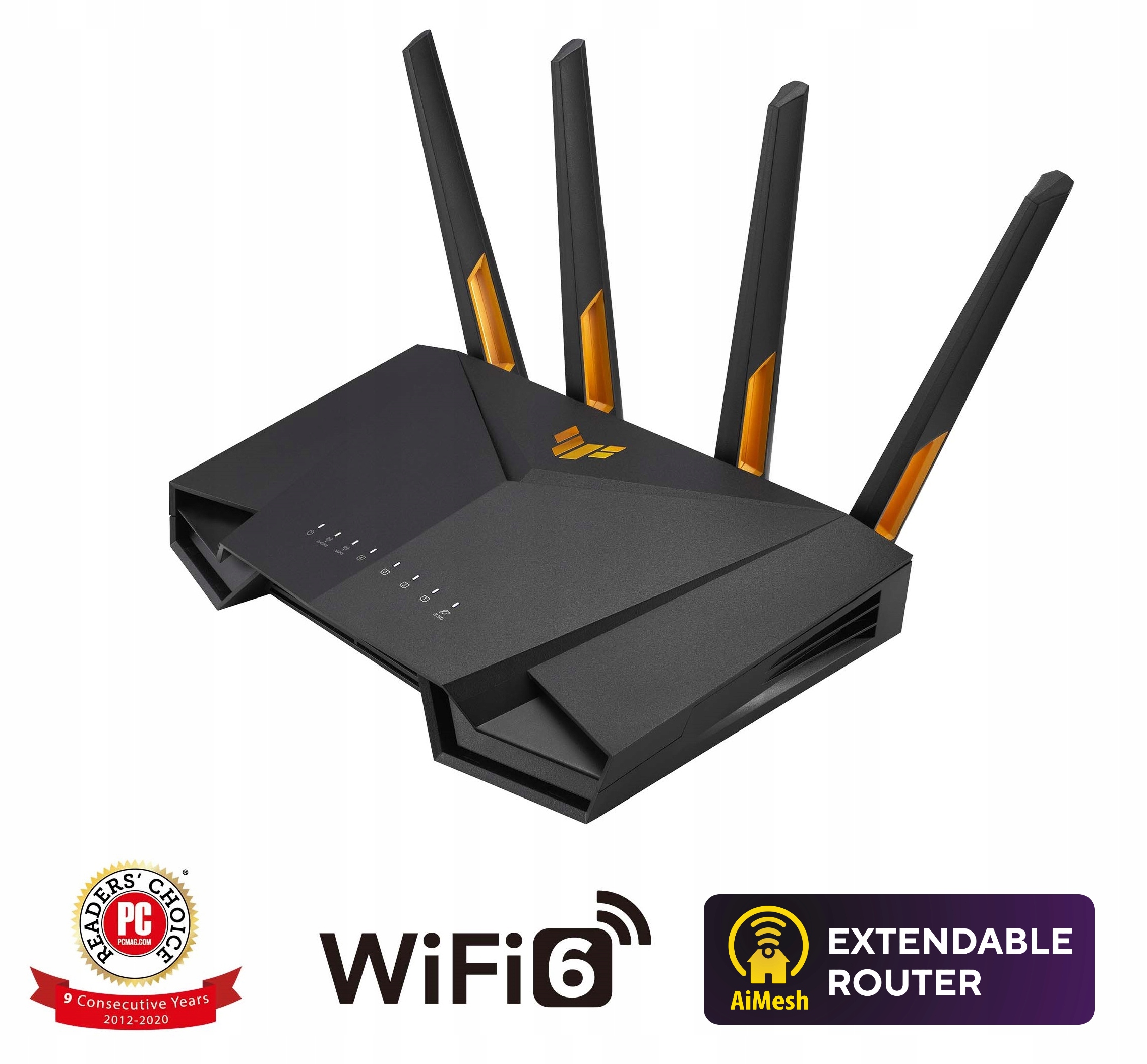 Asus TUF-AX4200 (AX4200) WiFi 6 Extendable Gaming Router, 2.5G port, …