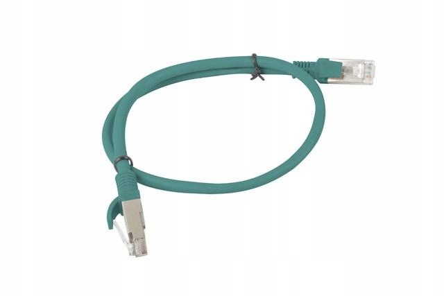 Patchcord KAT.6 Utp 0.5M Zielony Fluke Passed Lanberg 10-PACK