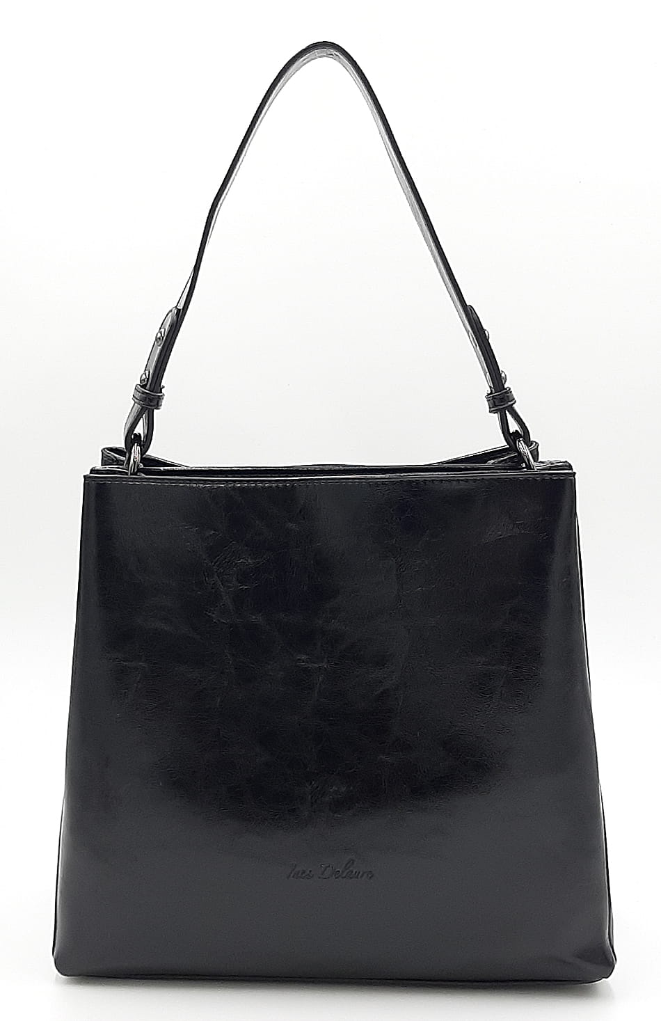Černá dámská kabelka přes rameno Ines Delaure