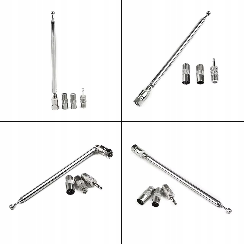УНИВЕРСАЛЬНАЯ ТЕЛЕСКОПИЧЕСКАЯ FM-РАДИО АНТЕННА ДЛЯ ДОМАШНИХ КИНОТЕАТРОВ БАШНИ 4 АДАПТЕРА