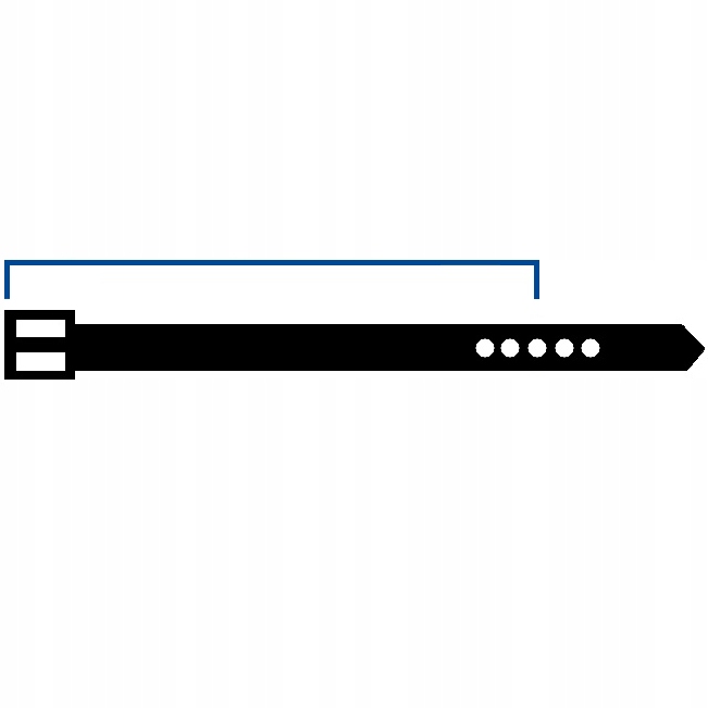 PASEK SKÓRZANY MĘSKI DO SPODNI - CZARNY - 120 CM Marka Semi Line