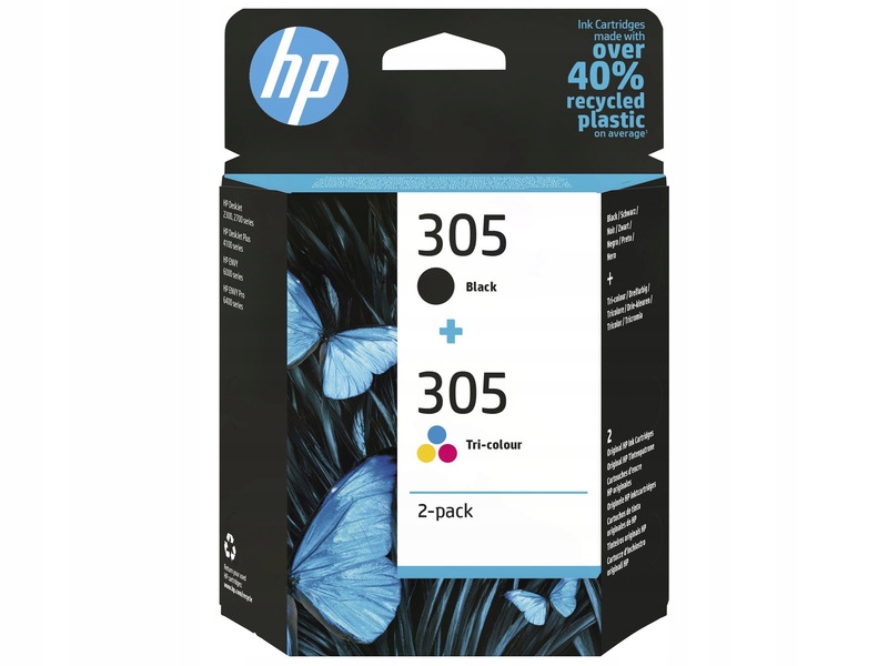

Tusz Hp 305 Czarny 2 ml, Kolorowy 2 ml 6ZD17AE
