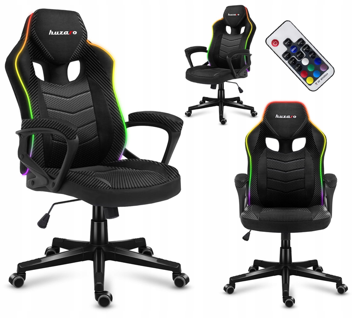 

Fotel Gamingowy Gracza Huzaro Rgb Led Pilot