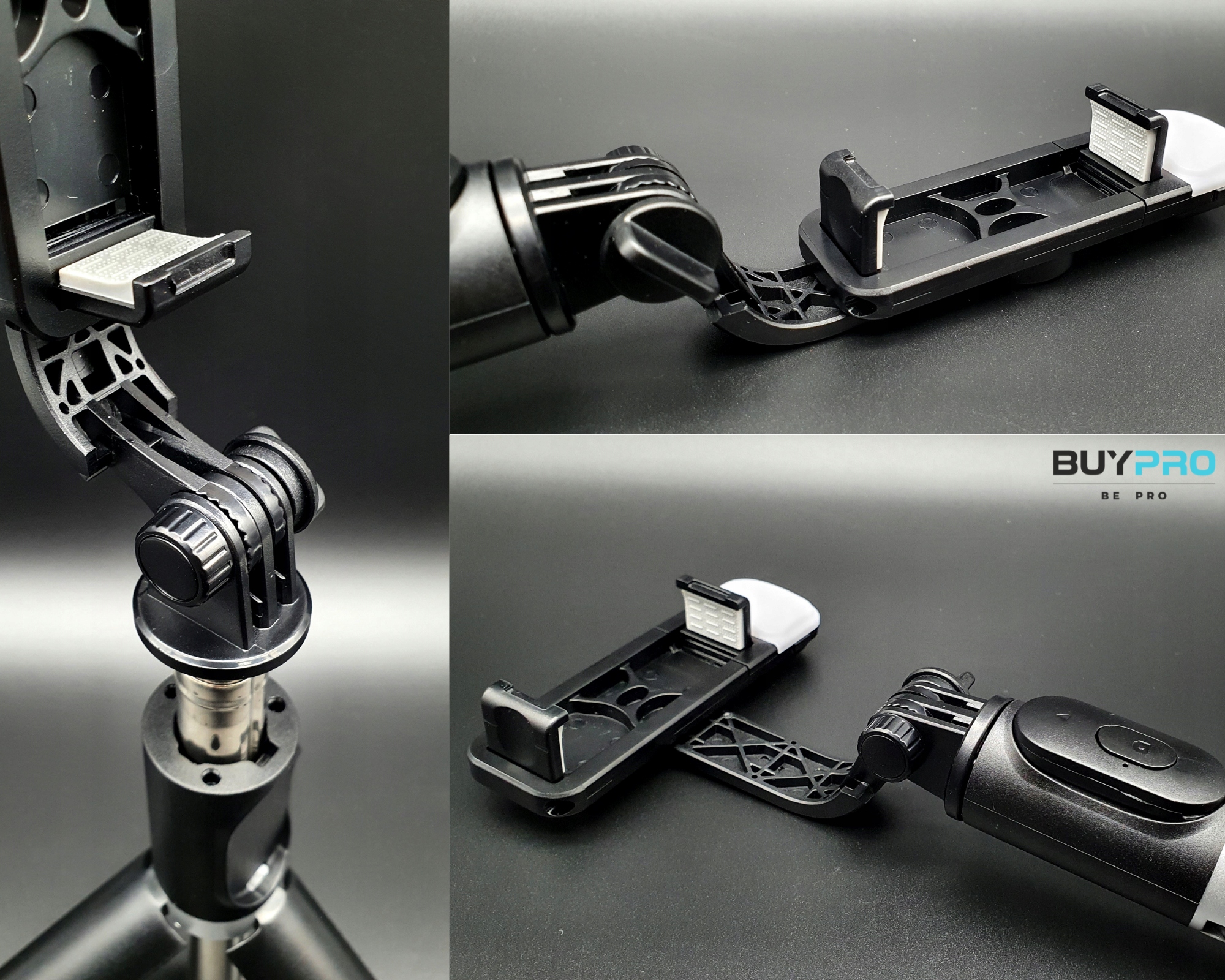 Kij do Selfie Stick Statyw Tripod Pilot Bluetooth Uchywt 104cm z Lampą Led Materiał stal