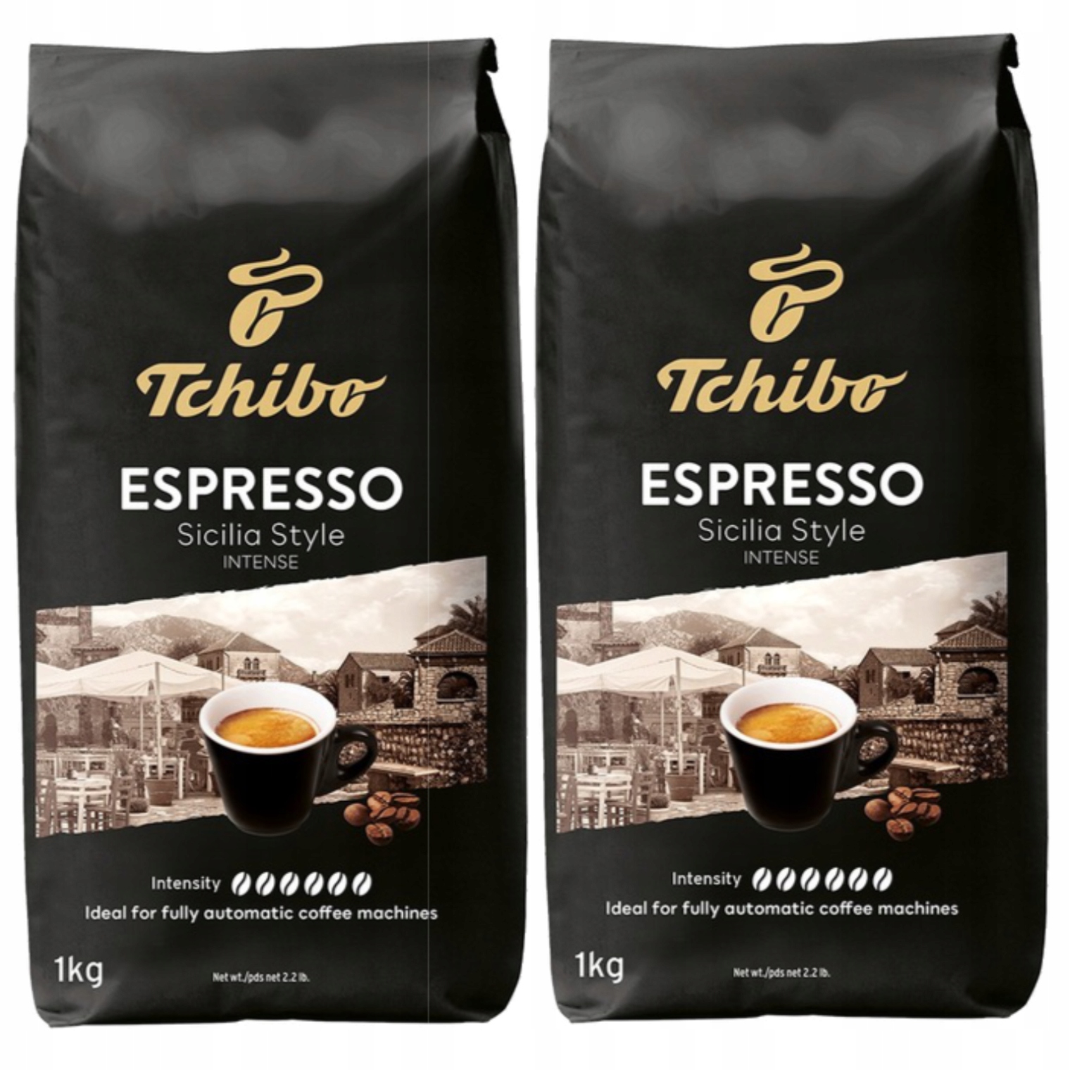 Levně Tchibo Sicilia Káva Zrnková Arabika Robusta 1kg x2