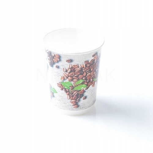 Kubki Papierowe Termiczne 400ml Kawa Świat 25szt.