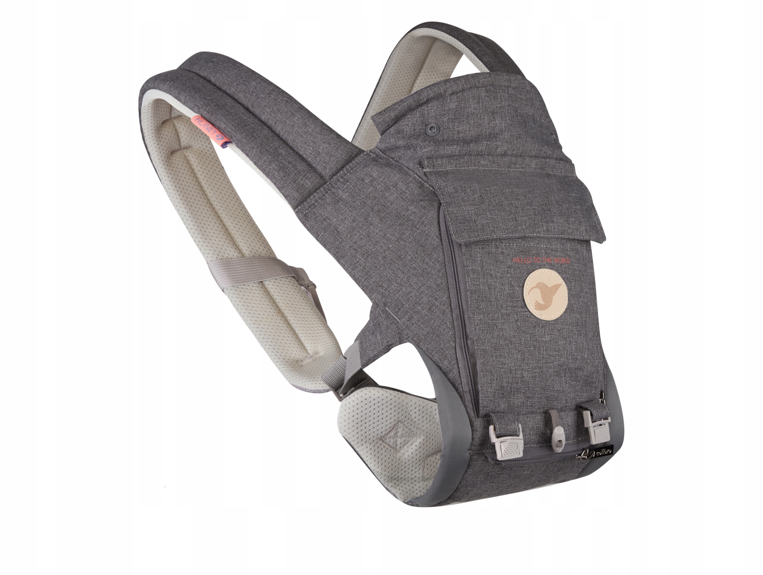 Nosidełko 12W1 NOSIDEŁKO BIODROWE 18 KG SIEDZISKO WIELOFUNKCYJNE dla dzieci Maksymalna waga dziecka 18 kg