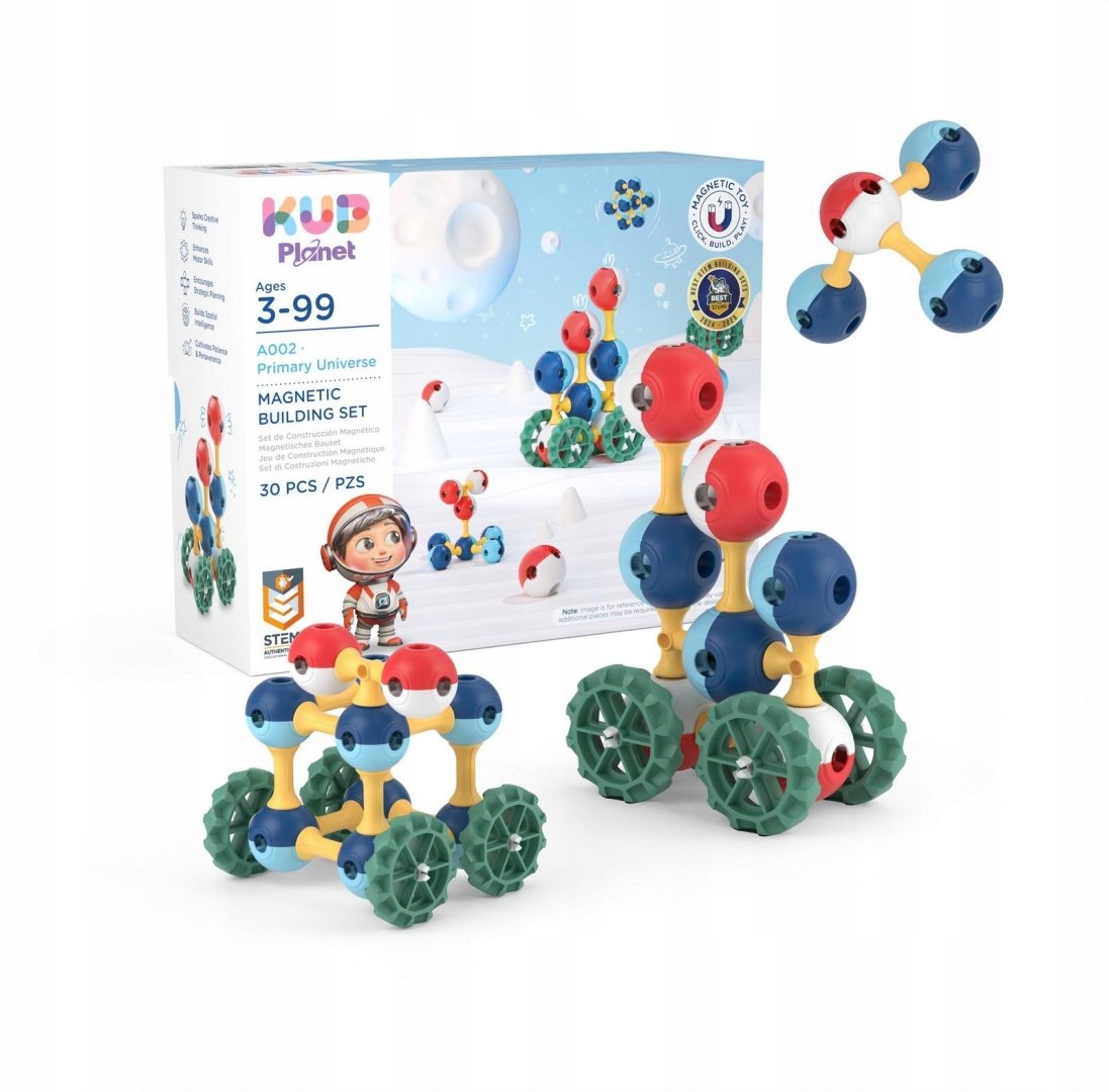 Kub Planet magnetyczne klocki konstrukcyjne 3D 30