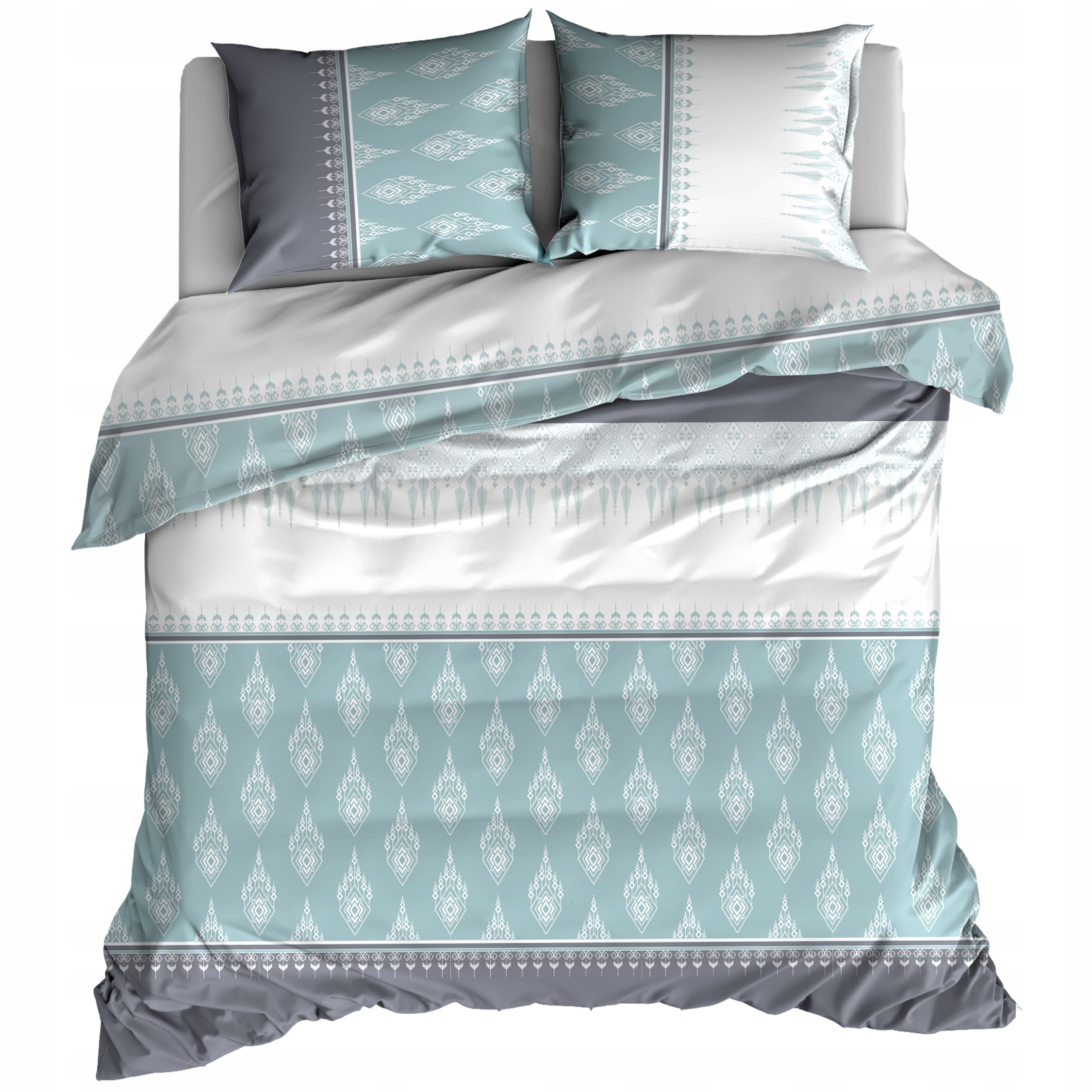 

Pościel Bawełna 200x200 Skandynawska Mięta Łapacz