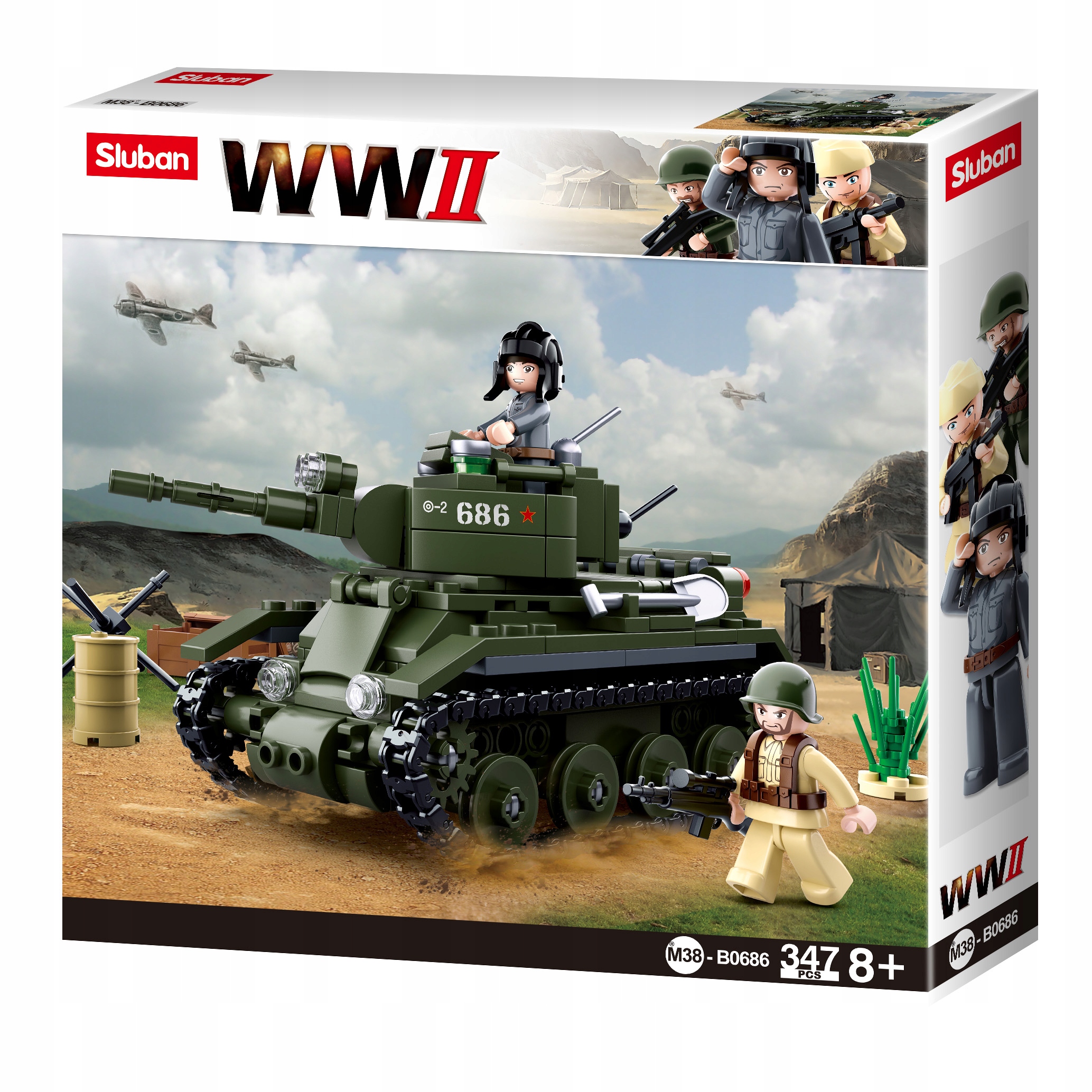 KLOCKI SLUBAN WOJSKO WW2 - CZOŁG 347 EL.