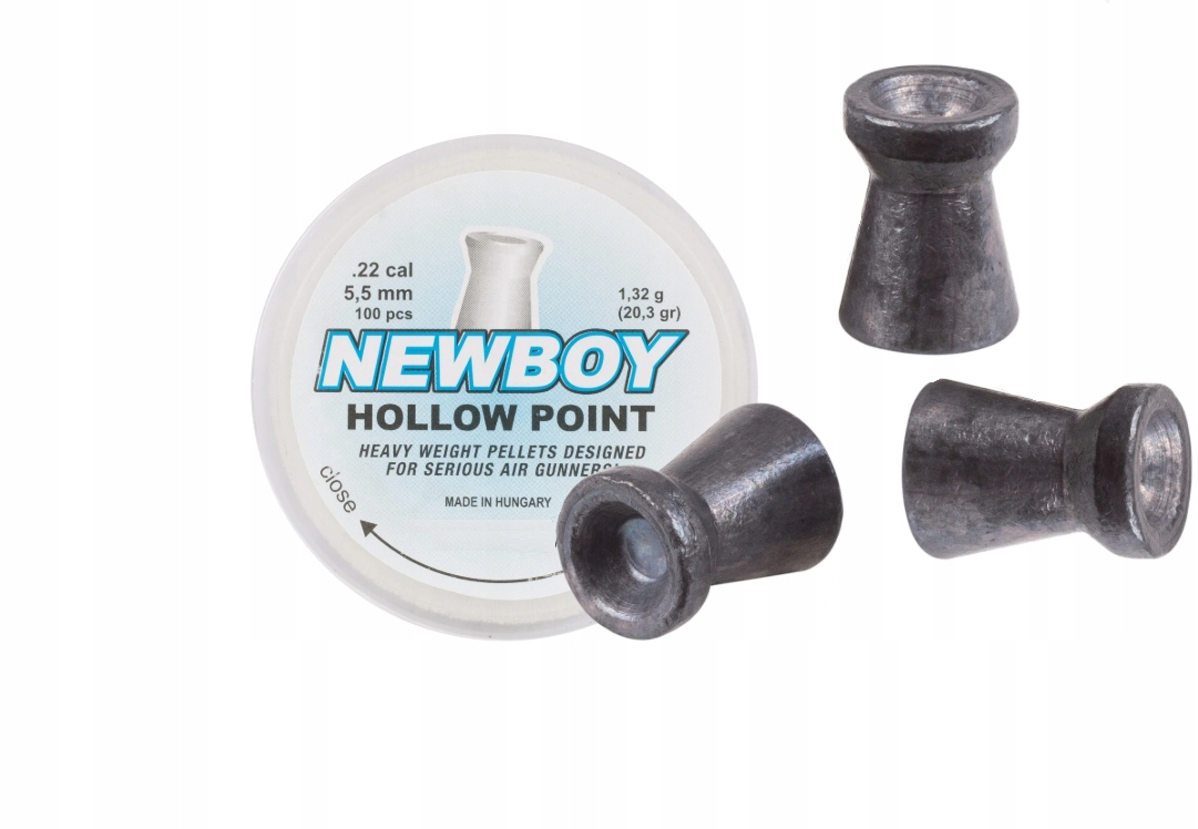 Śruty Naboje do Wiatrówki Karabinku Hollow Point 100 szt 5,5 mm Taktyczne
