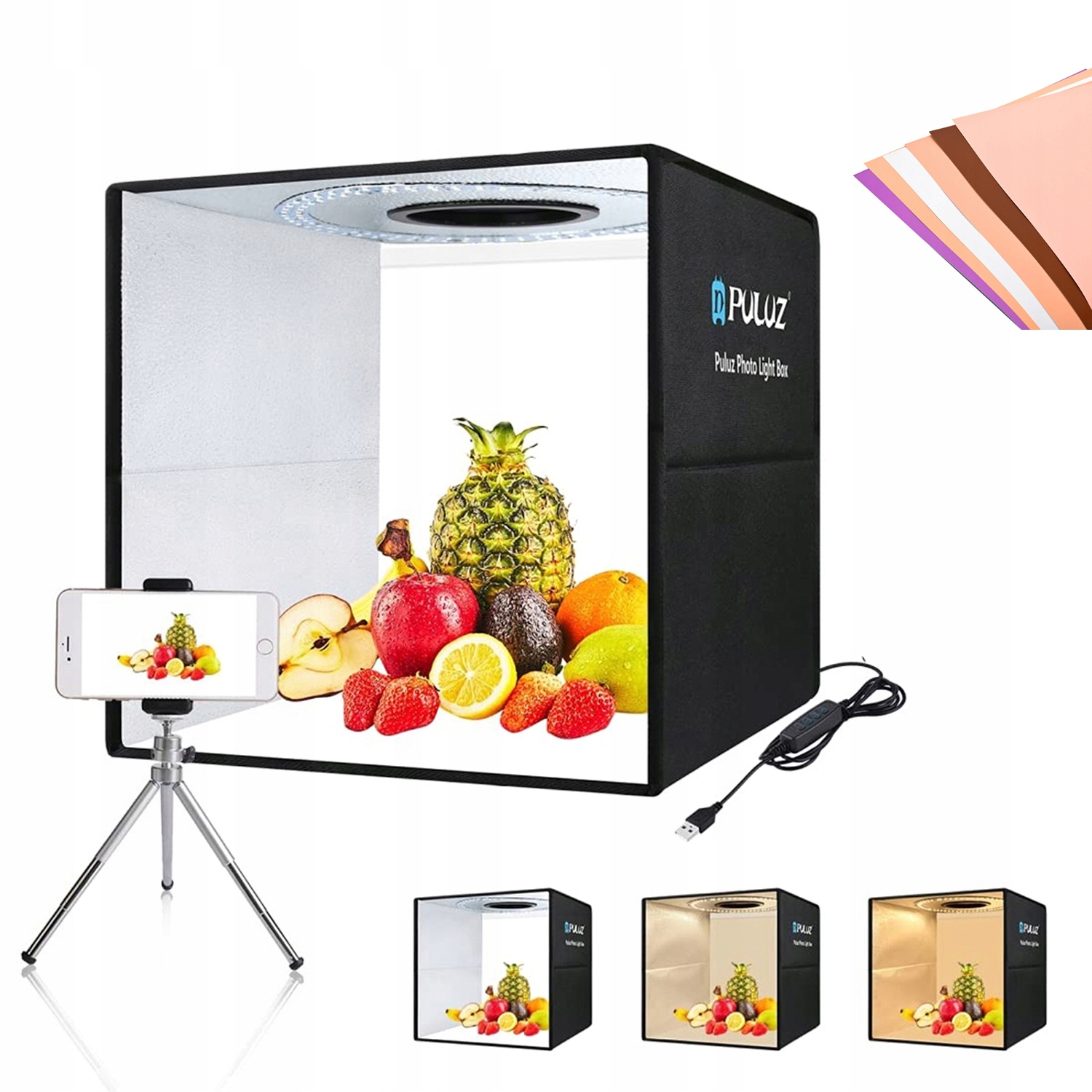 Mini Photo Studio Light Box Vestavěné Led světlo pro 40x40x40 cm