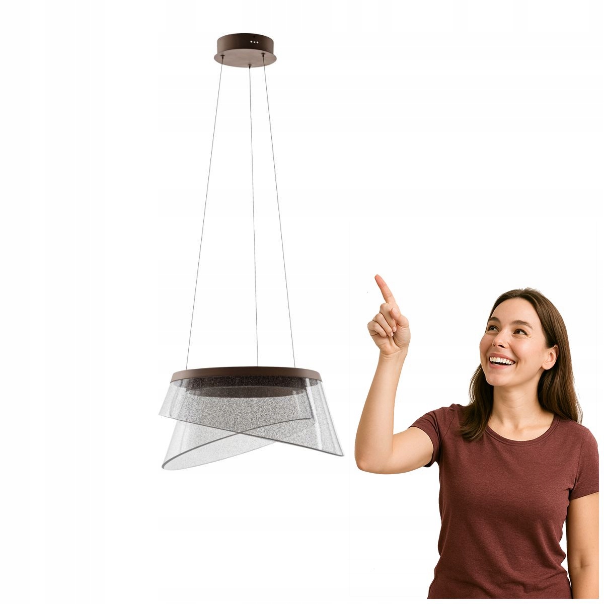 Závesná Led lampa 47W Foren PND-59178-47W-3K Italux