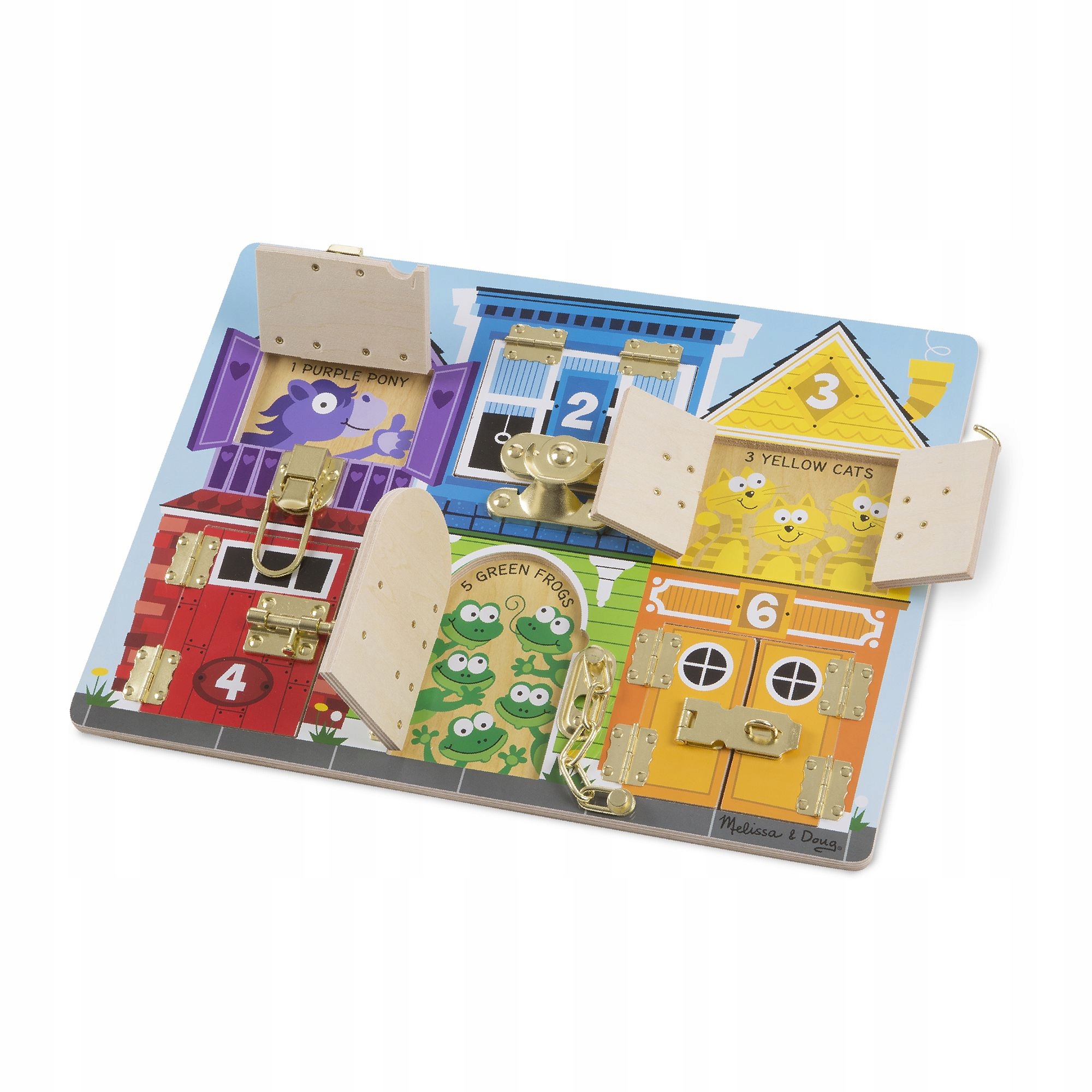 

Melissa and Doug tablica edukacyjna zamki drzwi