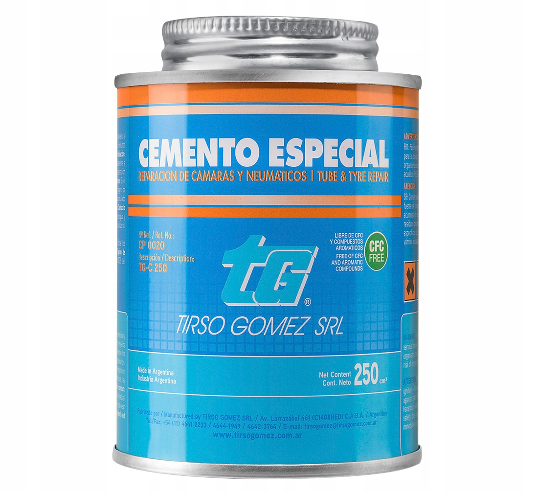 Klej do opon Tirso Gomez Cemento Especial Tg 250ml z pędzelkiem