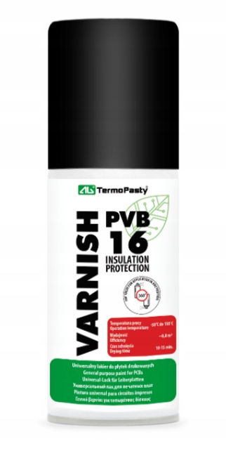 Lakier izolacyjny spray Lakier PVB 16 100ml AG Termopasty