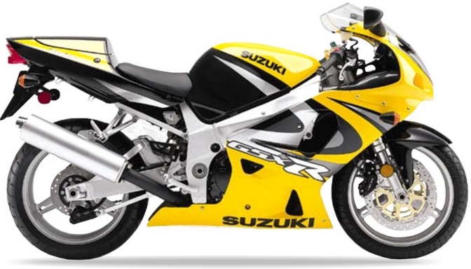 Nálepky Juula Na Suzuki Gsxr 750 2000 Žltá Y9H Čierna 33J