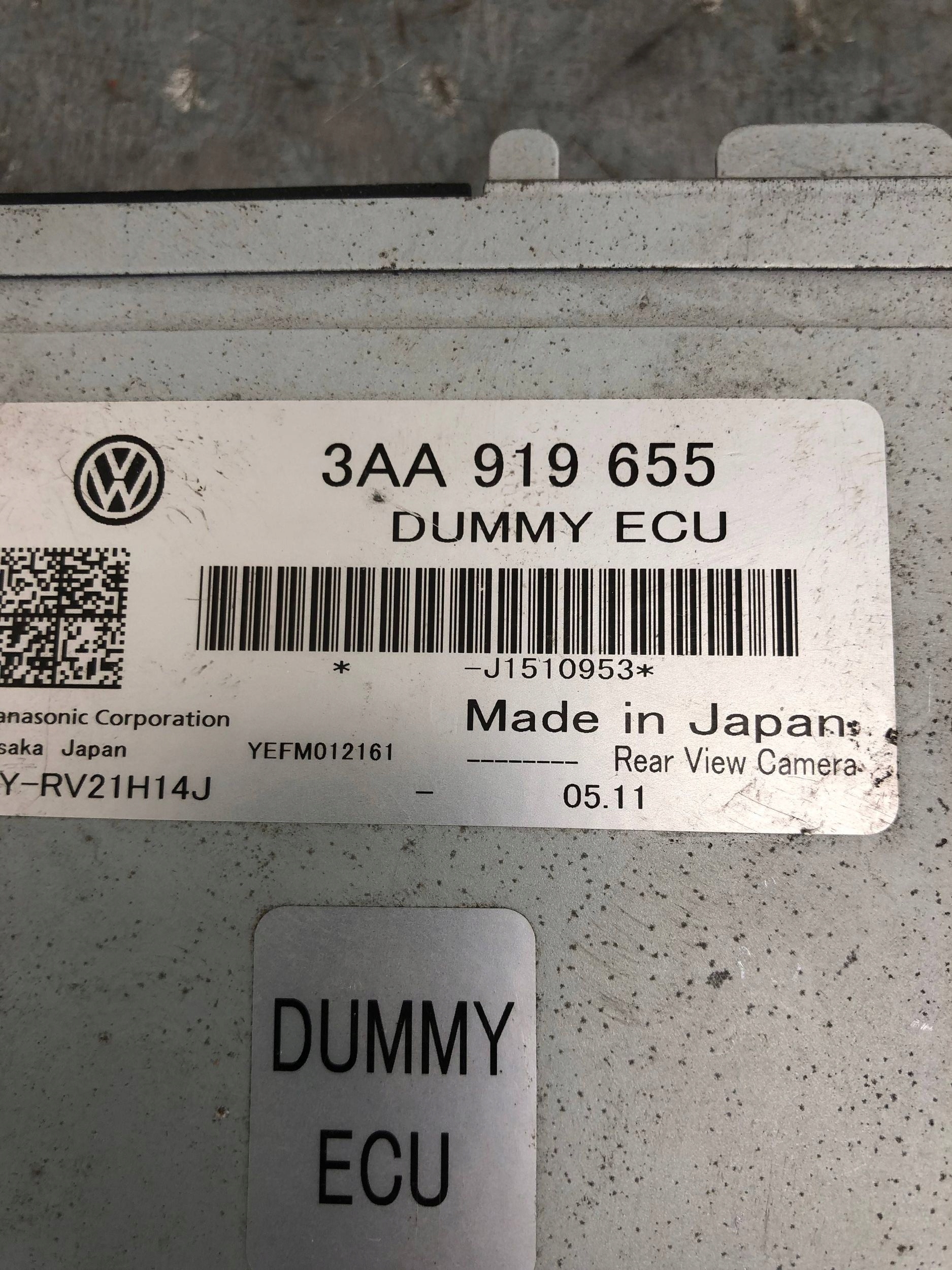Bedienteil modul KAMERY ECU VW PASSAT B7 3AA919655