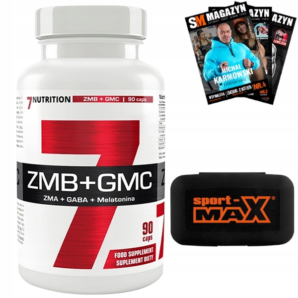 7NUTRITION ZMB + GMC 90KAPS GABA MELATONINA ZMA brak 5519110814
